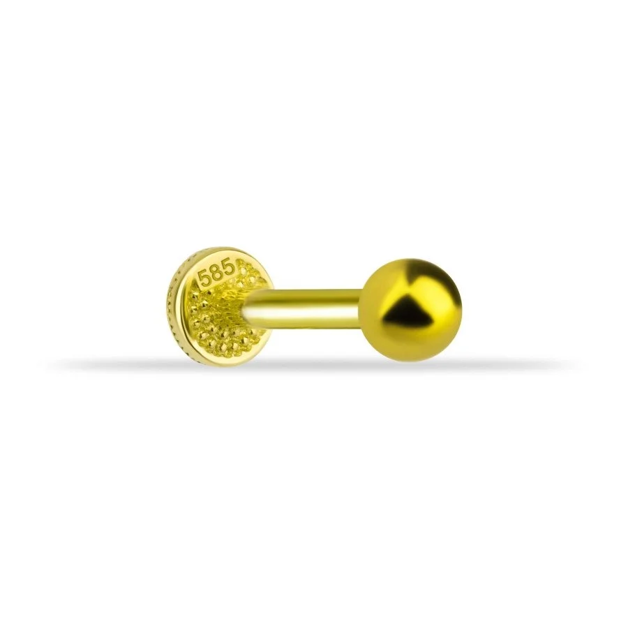 Minimal Ball Gold Tagus Piercing - 1