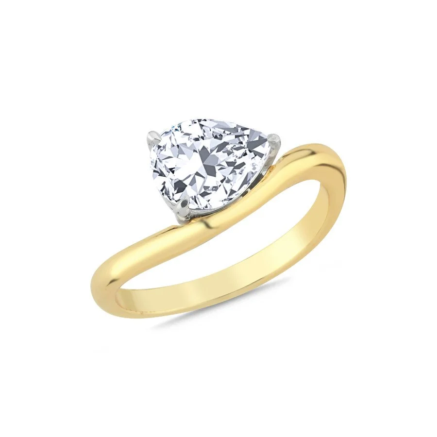 Modern Damla Tektaş Gümüş Yüzük - 2