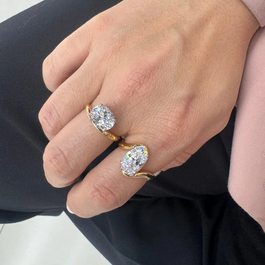 Modern Oval Tektaş Gümüş Yüzük - 2