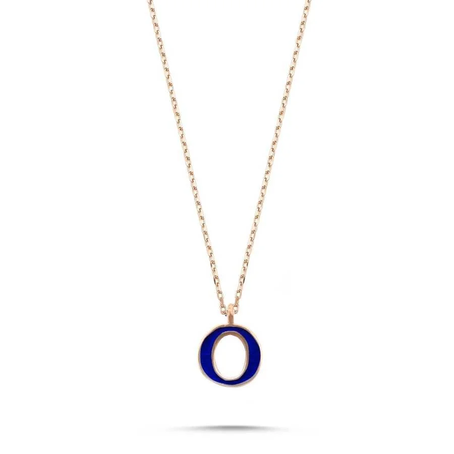 Small Letter O Silver Women's Necklace - 1
