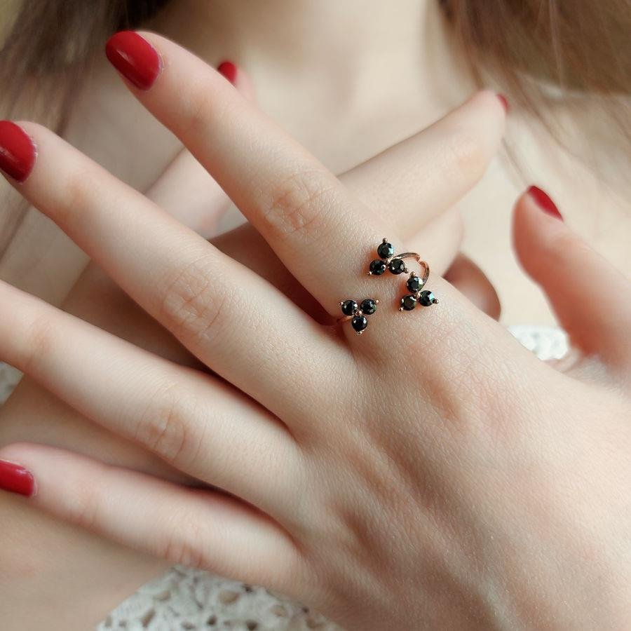 Paloma Stone Rose Silver Women's Ring - CNG Jewels (1)