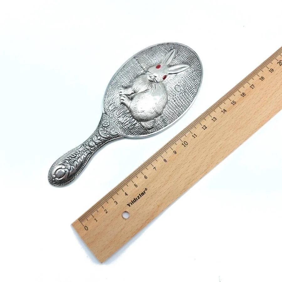  Rabbit Silver Hand Mirror No 2