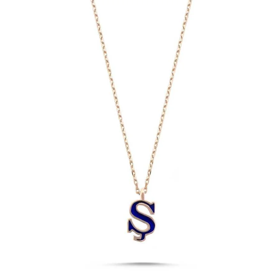 Small Letter S Silver Women's Necklace - 1