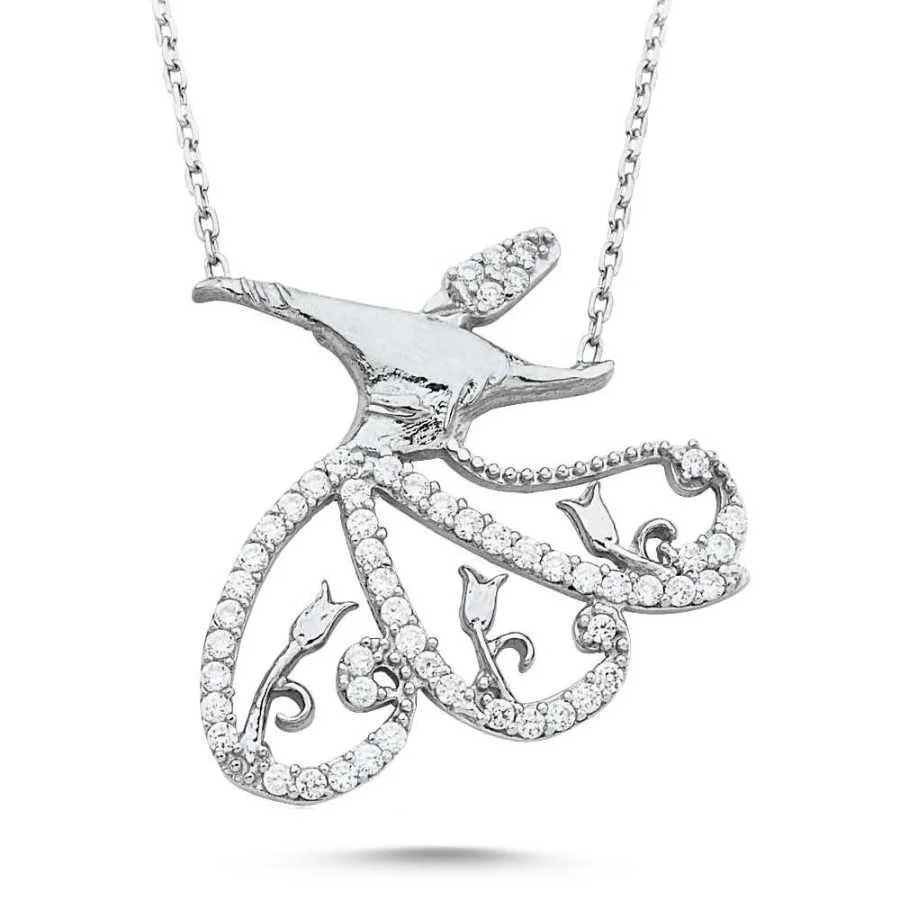 Semazen Gümüş Kadın Kolye - 1