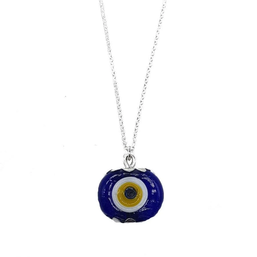  Silver Evil Eye Bead for Car with Mashallah Written