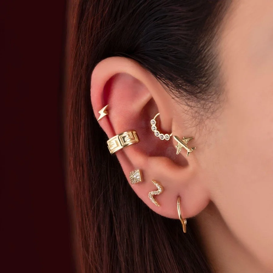 Şimsek Altın Helix Piercing - 2