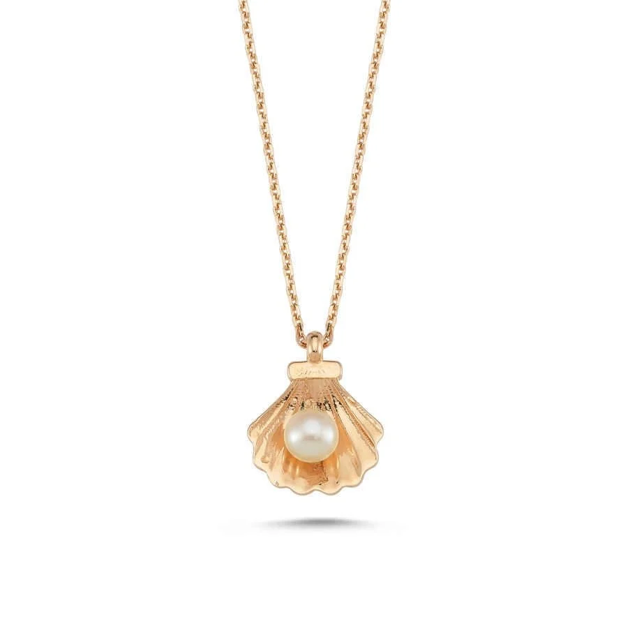 Small Oyster Gold Necklace