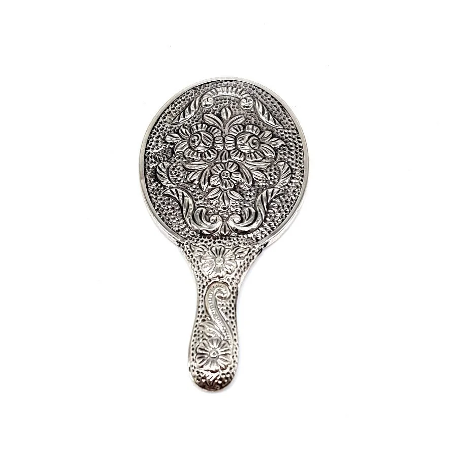 Rose Small Silver Hand Mirror