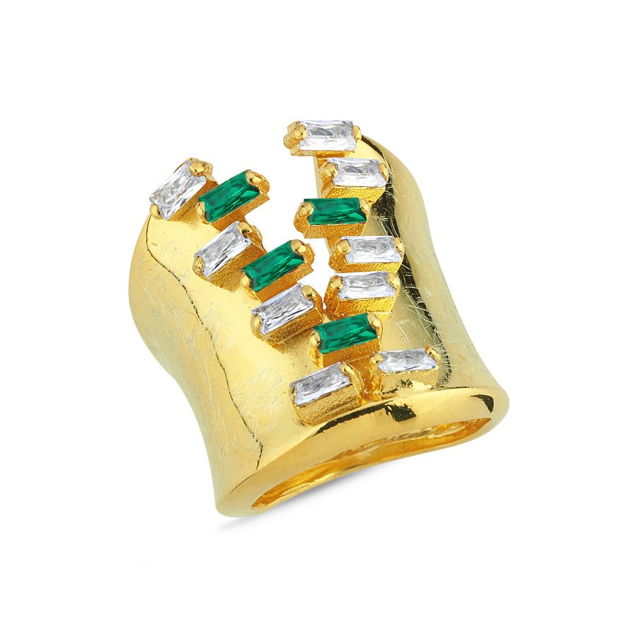 Tasarım Esmeralda Korse Gümüş Yüzük - CNG Jewels
