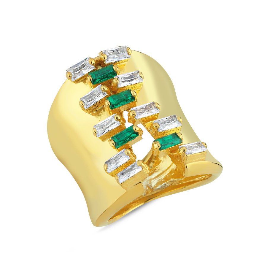 Tasarım Esmeralda Korse Gümüş Yüzük - CNG Jewels