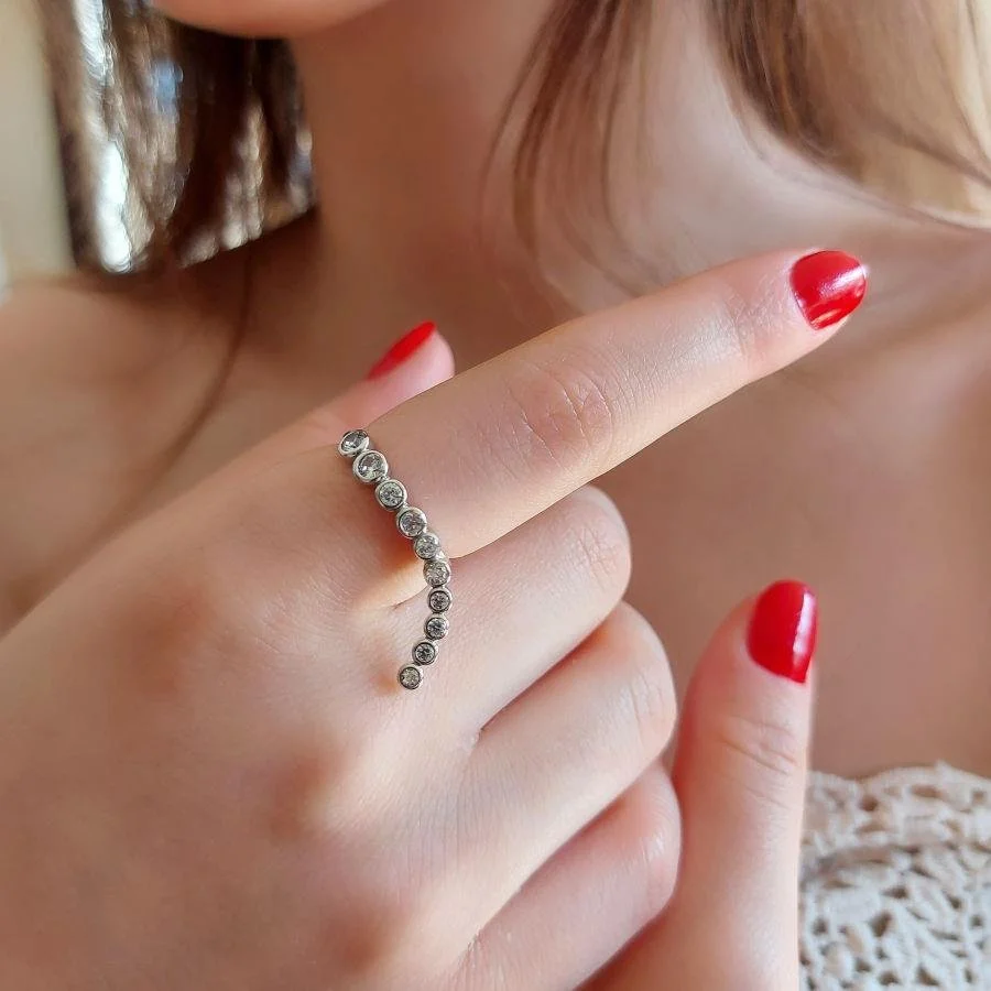 Bianca Stone Silver Women's Ring - 1