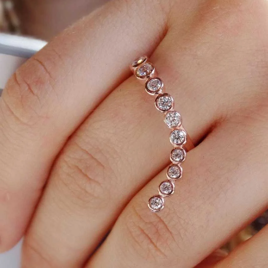 Trend Stone J Women's Silver Ring - 1