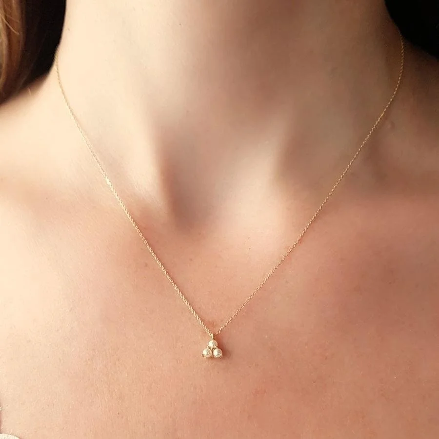 Tria Pearl Gold Necklace