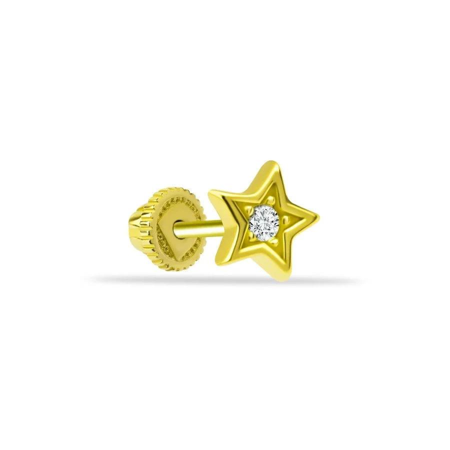 Star Gold Helix Piercing - 1