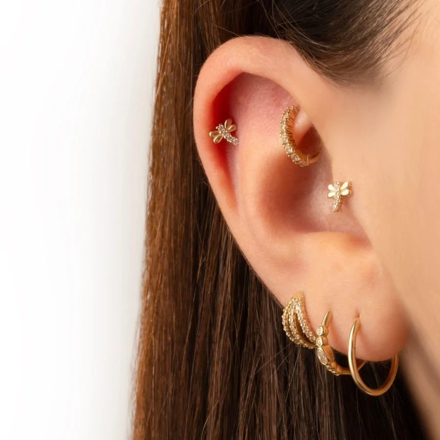 Yusufçuk Altın Helix Piercing