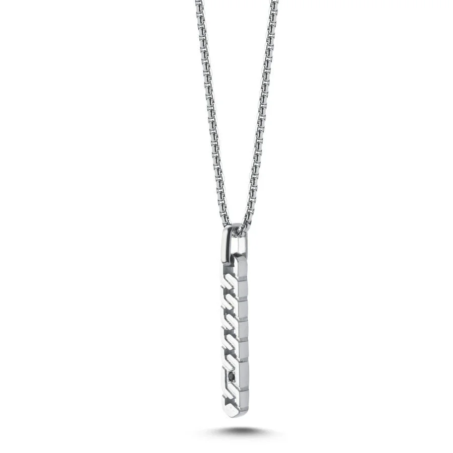 Zipper Çelik Erkek Kolye - 2
